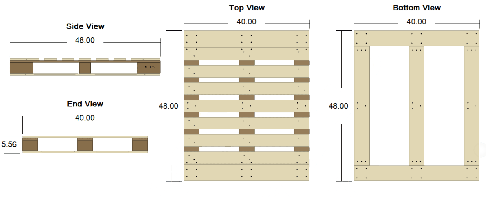 Pallet specification drawing